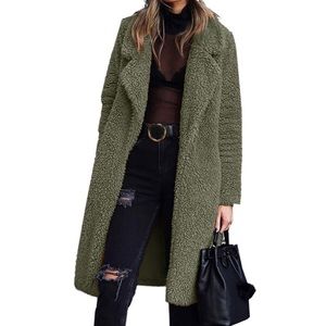 Green fuzzy king jacket